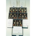 Five Royal Mint Issues Proof Coin Collection for years: 1994, 1995, 1996, 1997 and 1998. All