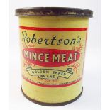 An early 20th century Robertson's Mince Meat Golden Shred brand tin