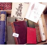 A box of literary and other books