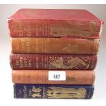 Four various Fairy Books by Andrew Lang comprising two Orange Fairy books (one a 1906 edition),
