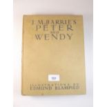 A 1939 copy of Peter and Wendy by JM Barrie, illustrated by Edmund Blampied