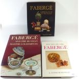 'Faberge and the Russian Master Goldsmiths' by Gerard Hill, together with 'Faberge, Imperial Eggs'