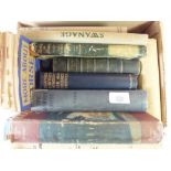 A box of books relating to Dorset, mostly topographical