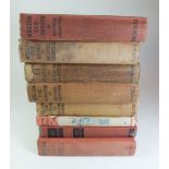Eight 1930's Just William books by Richmal Crompton