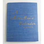 A 'Mere Man's Calendar' 1938 by Frank Smythson - with humorous mottos