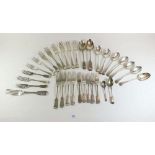 Various silver plated cutlery