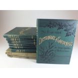 The Illustrated Dictionary of Gardening ed by George Nicholson - seven volumes, and The Gardens of