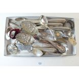 A box of silver plated cutlery