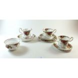 A Royal Albert Old Country Roses tea and coffee service , comprising - 7 tea cups and saucers, 12