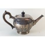 A silver spherical form teapot London 1939 562g, by Blackmore & Fletcher Ltd