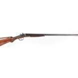 S2 16 bore double hammer gun, Belgian, 29½ ins nitro proof barrels, machined rib with dolls head