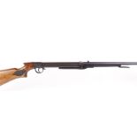 .177 BSA Lincoln Jeffries under lever air rifle, BSA impressed to stock, open sights, no.