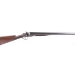 S2 12 bore double hammer by Edwards & Son, 30 ins nitro proof barrels inscribed C.G. EDWARDS & SON 2