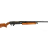 S2 12 bore Savage Model 30 Series F pump action, 3 shot (RM 90), 27½ ins barrel, bead foresight, 3