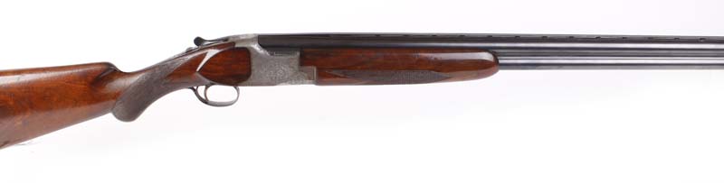 S2 12 bore Miroku Model 700 over and under, ejector, 28 ins barrels, full & ¼, machined ventilated