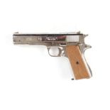 8mm Bruni Colt 1911 semi automatic blank firing pistol, boxed with instructions.