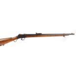 S58 .310 BSA Cadet Martini action rifle, blade and tangent sights, the receiver stamped BSA and