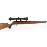 5.5mm Original Model 50 underlever air rifle, pistol grip stock with cheek piece, mounted 3-9 x 40