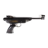 .177 Model RO72 break barrel air pistol, tunnel foresight, adjustable rear sight, no. 021590