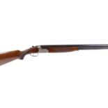 S2 12 bore Lanber over and under, 27½ ins barrels, full & ½, ventilated rib, 70mm chambers, scroll