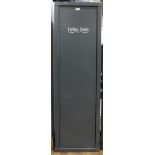 8 gun security cabinet by Infac Safe with internal locking compartment, 5 bolt locking, h.59 ins x