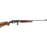 S1 .22 Anschutz Model 525 semi automatic rifle, 22½ ins threaded barrel, plain receiver, 10 shot