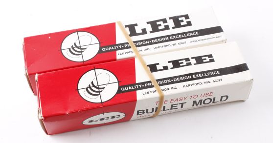 .600 Lee single cavity & .358-100 Lee double cavity bullet molds, each boxed