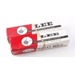 .600 Lee single cavity & .358-100 Lee double cavity bullet molds, each boxed