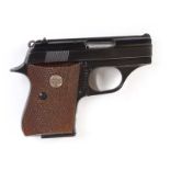 S5 .22 Astra 7000 automatic pistol, chequered wood grips, no. 1080927 Section 5 licence required