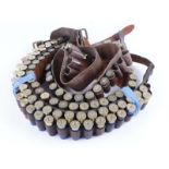 S2 Three leather cartridge belts holding quantity of 12 bore cartridges Purchasers Note: Section 2