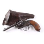 S58 10.6mm Prussian single action closed frame Reichs revolver, 4½ ins three stage sighted barrel, 6