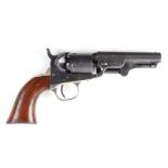 S58 .31 Colt Pocket percussion single action revolver, 4 ins octagonal barrel, the top flat