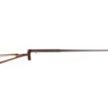 S5/S2 .410 Walking stick shotgun by Cogswell & Harrison, hardwood handle with shoulder stock recess,