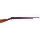 S1 .22 BSA pump action rifle, 22 ins barrel, tube magazine, original open sights, no. 7507