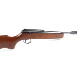 .22 BSA Lightning break barrel air rifle, over barrel moderator, wood stock with recoil pad, no.