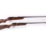 S2 .410 Webley & Scott bolt action single, 25 ins barrel, no. 43892; 9mm Webley & Scott bolt