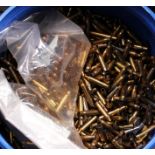 104.6lbs once fired brass cases in various calibers, for reloading
