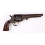 S58 .31 Percussion single action revolver for The Union Arms Co., 5¼ ins sighted round barrel with