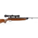 5.5mm Weihrauch HW80 break barrel air rifle, moderated barrel, pistol grip stock with cheek piece