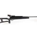 .177 Marksman break barrel air rifle, target sights, black pistol grip skeleton stock, no.