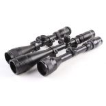 3-9 x 40AO Centre Point scope and mounts; Tasco variable scope with mounts; 3-9 x 45WA Bushmaster