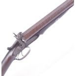 S58 12 bore double pinfire sporting gun by Westley Richards,