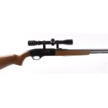 S1 .22 Winchester Model 190 semi automatic rifle, 20½ ins barrel, tube magazine, mounted 4 x Kassnar
