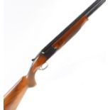 S2 12 bore Browning Citori over and under, ejector, 28 ins barrels, ic & ic, file cut ventilated rib