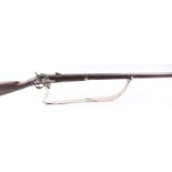 S2 .58 Euroarms Springfield percussion musket, 40 ins three band sighted barrel with ramrod, steel