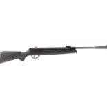 S1 .22 Webley VMX D-Ram break barrel air rifle, black synthetic stock, boxed with instructions,