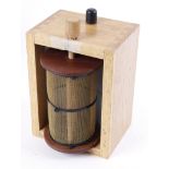 Oak framed drum black powder sifter