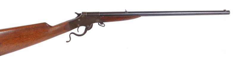 S1 .22 Stevens 'Marksman 2' open hammer single shot rifle, 20 ins barrel with open sights,