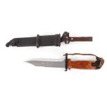 AK47 bayonet and scabbard with wire cutter