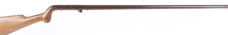 S58 28 bore Days Patent percussion walking stick shotgun, 28¼ ins brown painted turn off barrel,